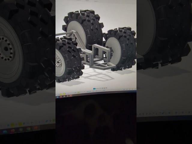 3D design of Robot chassis and wheels using Fusion 360. #2024 #robot #automobile #fusion360