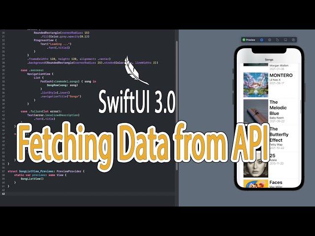 Fetching Data to List from API | SwiftUI 3.0 | Working with List 2 (part 10)