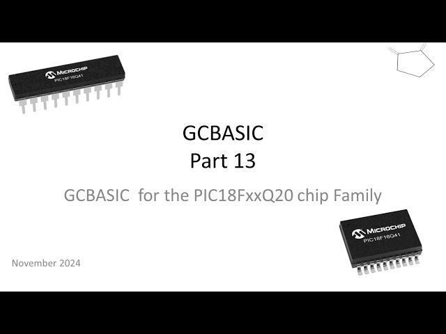 PT13: PIC18FxxQ20 chip Family - Using the PIC18FxxQ20 with SPI and a GLCD