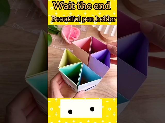 How to Make Pan Stand || Origami Pen Holder || Paper Pencil Holder || Hexagonal Pen Holder