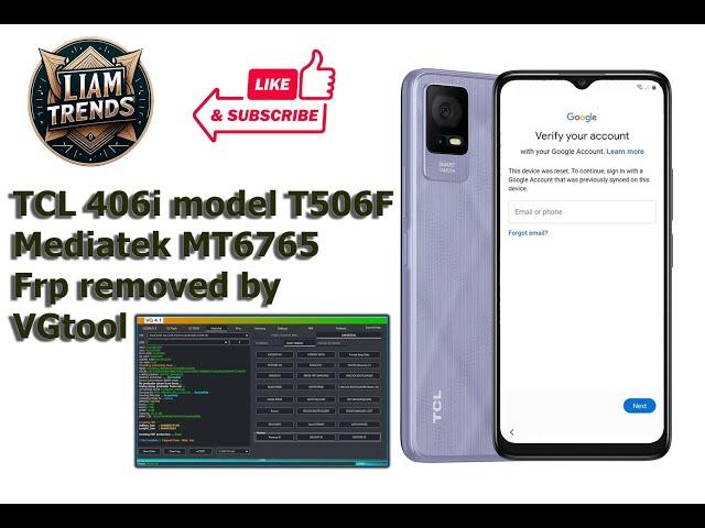 TCL 406i model T506F frp remove 2024 by / PC & VGtool 4.1