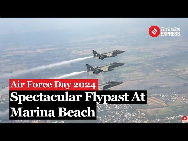 Air Force Day 2024: Mega Flypast Over Marina Beach, Chennai