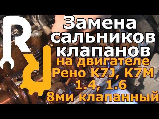 ЗАМЕНА САЛЬНИКОВ КЛАПАНОВ НА РЕНО (СТАРОЕ ВИДЕО)