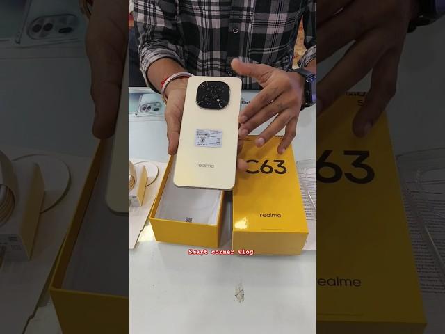 Realme C63 5g || 6+128 || Starry Gold || Unboxing #smartcornervlog#realme#unboxing#shorts