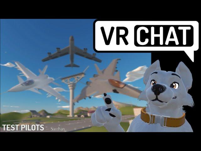 VR CHAT: Test Pilots Flight Simulator 2019