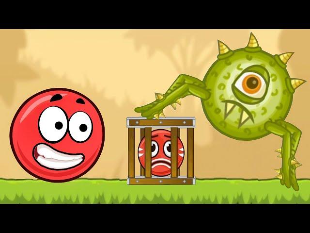 Несносный КРАСНЫЙ ШАР 5. Серия 1. Бой с пауком. Мультик ИГРА Red Ball 5 на Игрули TV