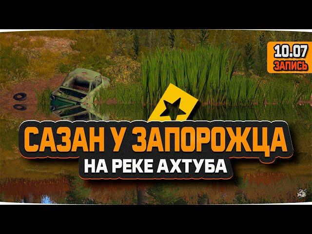 Сазан у Запорожца на реке Ахтуба — Русская Рыбалка 4