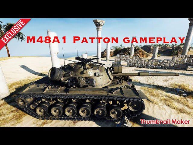 World Of Tanks blitz M48 Patton Gameplay 4.2update With iOS11 Recording