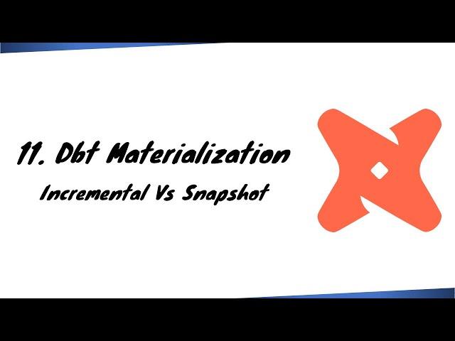 Dbt Materializations - Incremental Snapshot | data build tool | Slowly Changing Dimension SCD Type 2