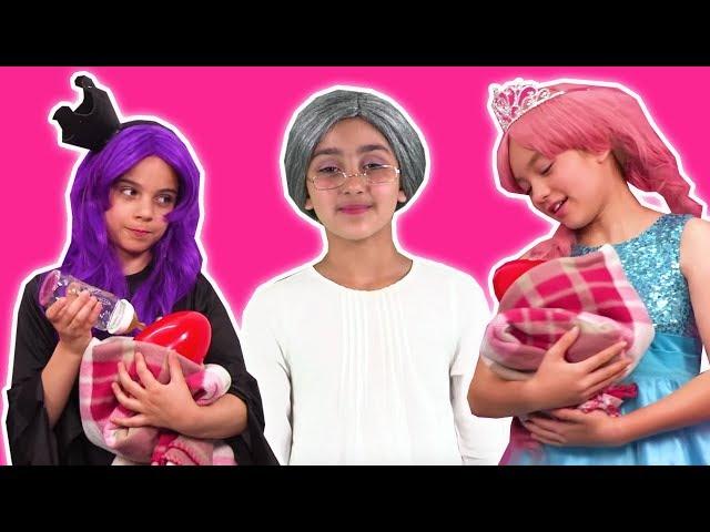 PRINCESS BABYSITTING  Olivia & Malice Compete For A Job! - Princesses In Real Life | Kiddyzuzaa