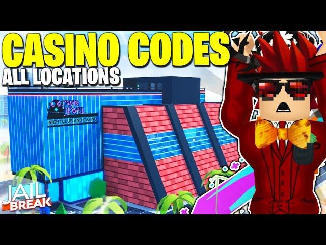 [UPDATED 2024] EVERY CASINO CODE LOCATIONS in Roblox Jailbreak