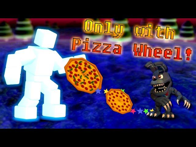 Can you beat FNAF World with ONLY Pizza Wheel? (FULL RUN)