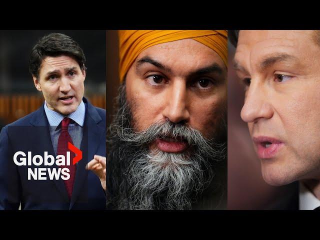 Trump tariffs: Trudeau accuses Poilievre of amplifying "erroneous narratives" in border row