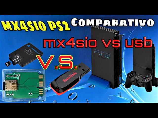 M4SIO Vs USB teste comparativo no Playstation 2 CGS