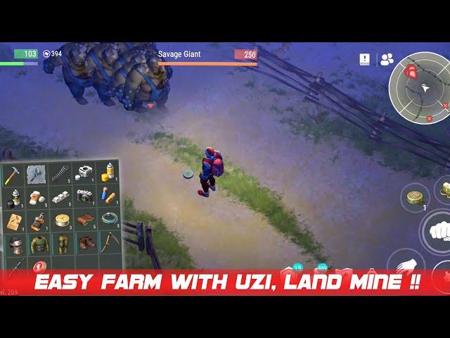 I Cleared Farm Using 1 Uzi & Land Mine!! Last Day On Earth Survival