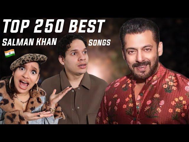 The Most Insane EVOLUTION in Bollywood! Latinos react to Top 250 Salman Khan Songs