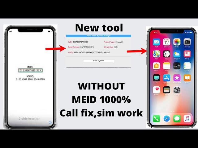 iCloud Bypass Activation with Sim Fix!Hello Screen fix on Non MEID Device.