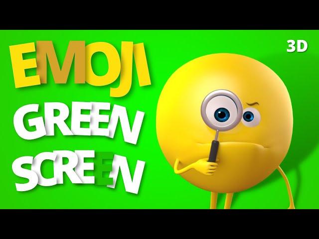 EMOJI Green Screen 3d Animation