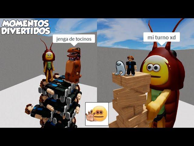 JENGA MOMENTOS DIVERTIDOS (PARTE 2) (ROBLOX)