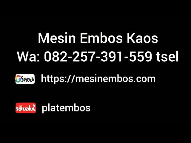 Mesin Embos Kaos, Jual Mesin Embos Kaos 082257391559