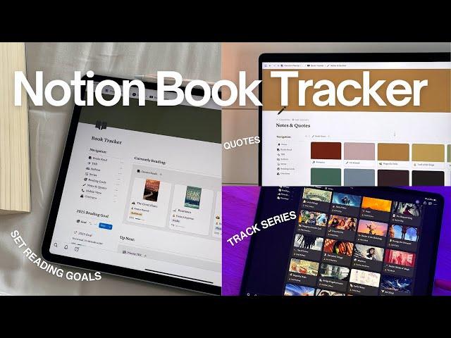 The Ultimate Notion Book Tracker  books, TBR, series, quotes, authors, & goals