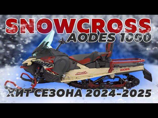 Снегоход Aodes Snowcross 1000W. Полный обзор. Хит сезона ?