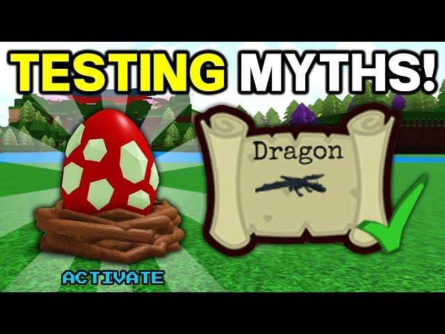 ACTIVATE DRAGON EGG!? (Myth Testing) | Build a boat for Treasure ROBLOX