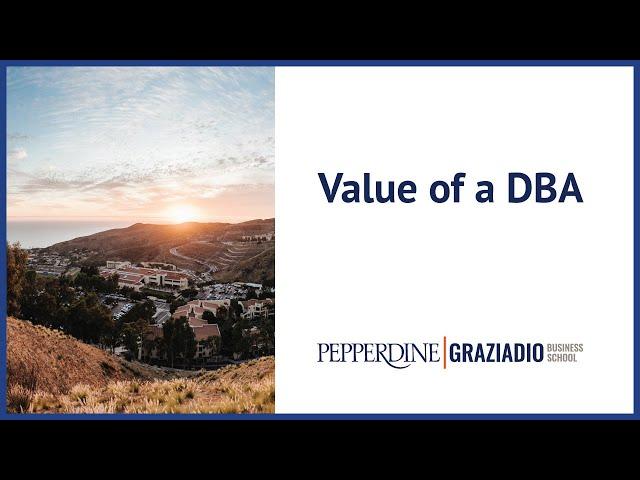 Dr. Cristina Gibson: Value of a DBA