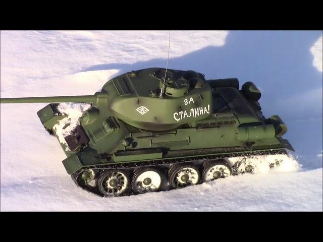 Радиоуправляемый танк T34/85. Масштаб 1:16