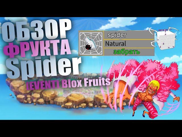 ОБЗОР ФРУКТА СПАЙДЕР В БЛОКС ФРУТС!  ROBLOX BLOX FRUITS