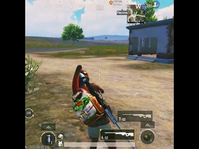 1v3 awm shot  #pubg #bgmi #zolo #gaming