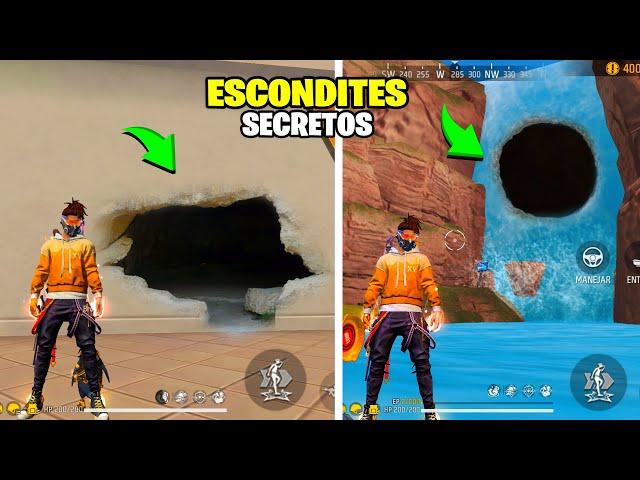 ESCONDITES SECRETOS en el nuevo mapa (SOLARA) en FREE FIRE