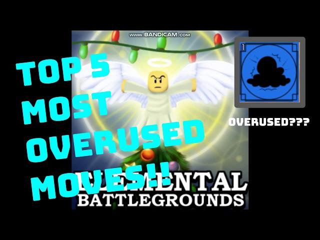 Top 5 Most Used Moves In Elemental Battlegrounds!