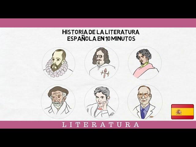 Toda la LITERATURA de ESPAÑA en sólo 10 MINUTOS⏱️