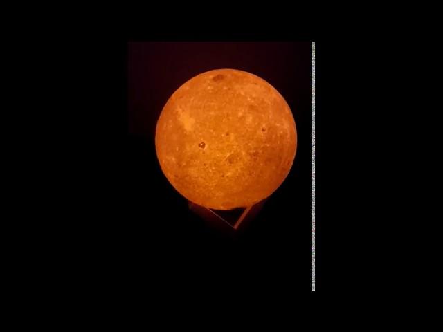 18cm 18cm Sensor 3D Moon Lamp USB Color Changing LED Luna Night Light