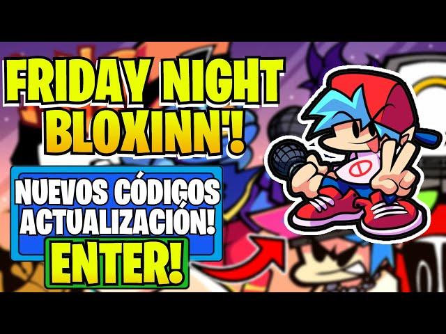 *OCTUBRE 2022*  ¡TODOS LOS CÓDIGOS DE FRIDAY NIGHT BLOXXIN' ROBLOX!  (FUNCIONANDO)