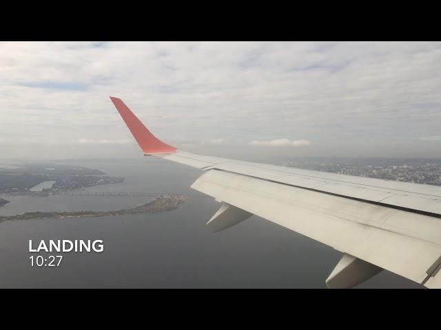 Embraer E-195 - Takeoff from Moscow Domodedovo and landing in Saratov - [Saratov Airlines]