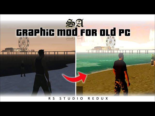 Gta san andreas low end realistic graphic mod || mod for old PC || how to install || RS STUDIO REDUX