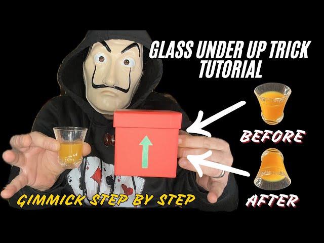 GLASS UNDER UP | Crazy Magic Trick Tutorial | GIMMICK STEP BY STEP