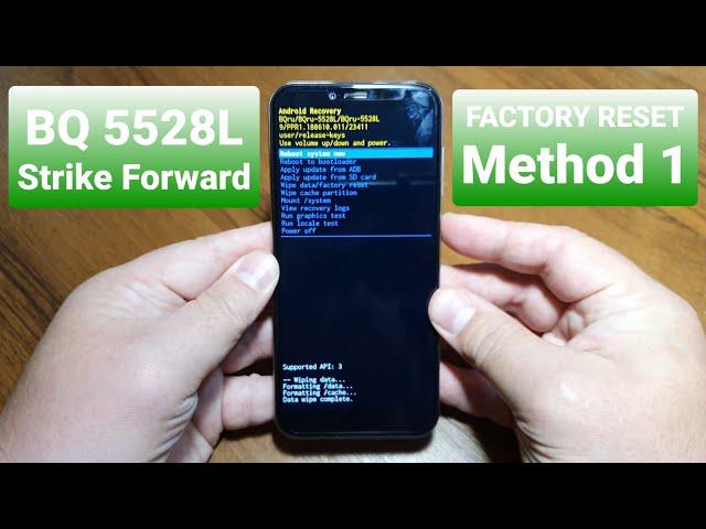 BQ 5528L STRIKE FORWARD factory reset, method 1 / сброс до заводских настроек, способ 1