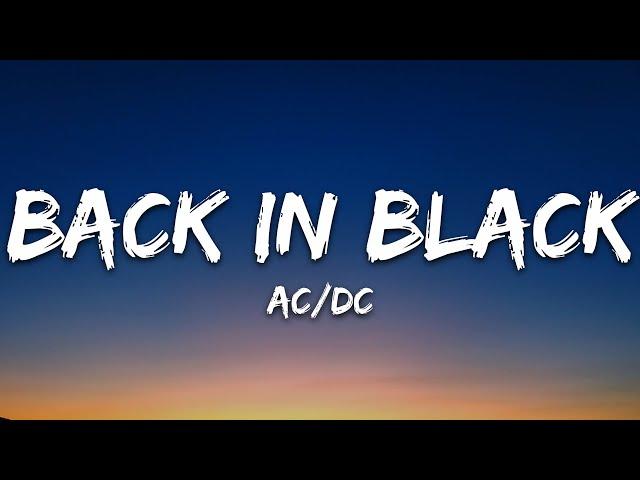 AC/DC - Back In Black (Lyrics)