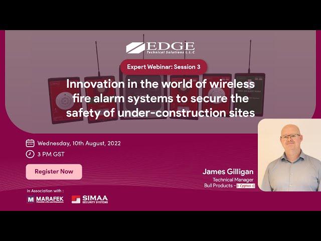 Expert Webinar: Innovation in the world of wireless fire alarm systems