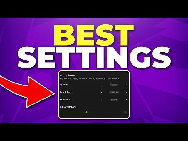 Best NVIDIA Shadowplay Recording Settings - Game Overlay