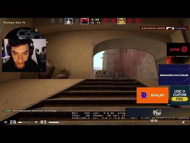 CS:GO - LAST DANCE fnx SICK 1v4 Clutch on Stream