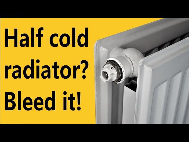 How to fix half cold radiator