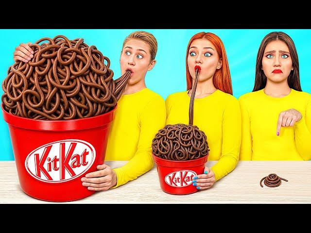 Big, Medium and Small Plate Challenge | Funny Kitchen Hacks by Multi DO Challenge