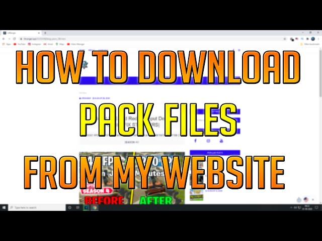 How To Download Pack Files from my Website (Easy!)