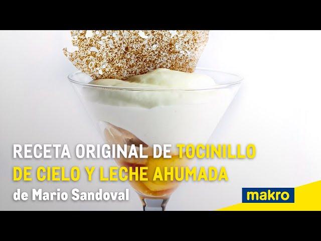 Receta original de tocinillo de cielo y leche ahumada de Mario Sandoval