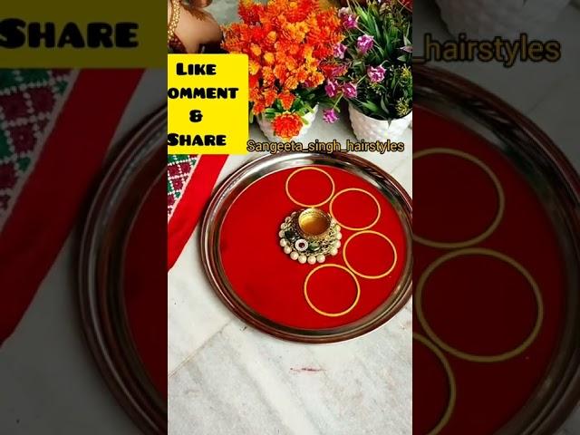 #shorts Very Easy Arti Thali Decorations From Bangles !!       Thali Decorations #crafts #artwork