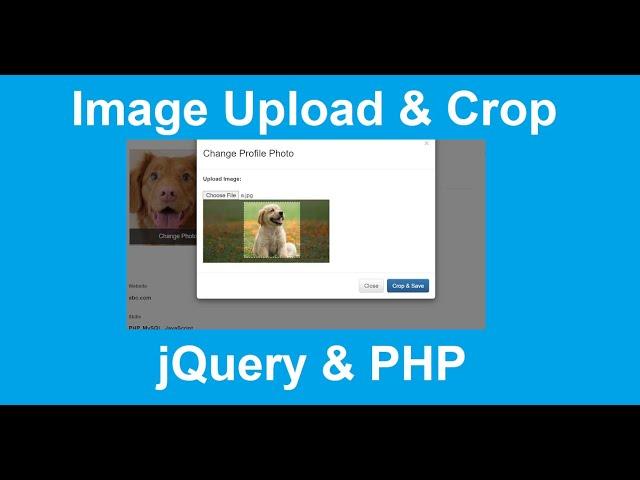 Image Crop and Upload using jQuery and PHP